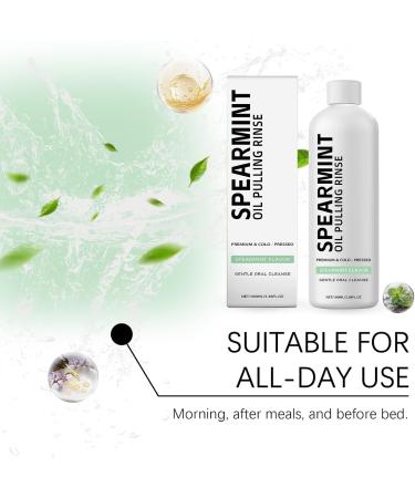 Bain de bouche l'huile blanche bain de bouche la menthe poivr e nettoyage en profondeur haleine fra che doux et efficace - Buy Online on GoSupps.com