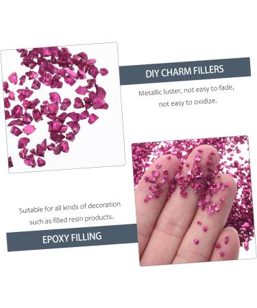 Healeved 1 Glass Chip Nail Art Jewels Nail Jewels Rhinestones Vintage Glass Nail Accessories DIY Fillers DIY Charm Fillers Nail Gems Resin Epoxy Glass Epoxy Fillers Nail Stickers Irregular 0.5X0.3cm Rosy - Buy Online on GoSupps.com