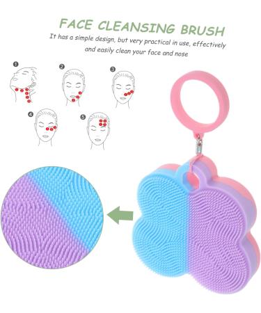 ORFOFE Facial Cleansing Brush Face Scrubber Face Cleansing Brush Skin Cleansing Brush Exfoliator Cleanser for Whiteheads Silicone Facial Cleansing Brush Manual Silica Gel Underwear 7x7cm As Shown 1 - Buy Online on GoSupps.com