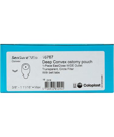 Coloplast SenSura Mio Convex Filtered Ostomy Pouch One-Piece System - Box of 10 - Buy Online on GoSupps.com