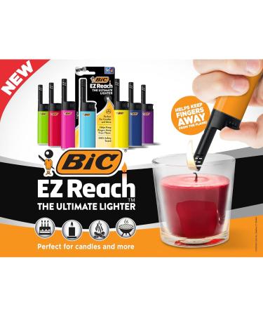 BIC EZ Reach Lighter Assorted Colors 40-Pack (Colors Will Vary) Great for Candle Lighting - Buy Online on GoSupps.com