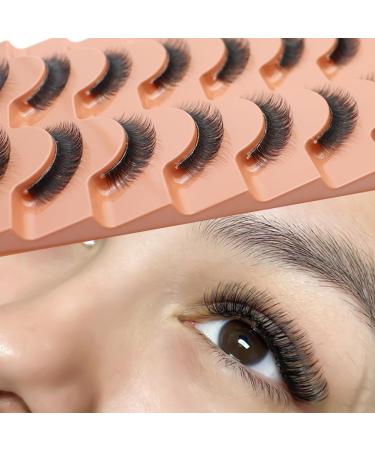 10MM Mink Lashes - Thick Short False Eyelashes for Natural Look | Wispy & Soft D Curl | 7 Pairs by DAODER - Buy Online on GoSupps.com