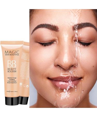 BB Cream Foundation Even Skin Tone Cream Moisturizing Concealer Makeup Base Waterproof Lightweight Foundation Anti-Redness Silky Smoothing Long Lasting Foundation (Natural) - Buy Online on GoSupps.com