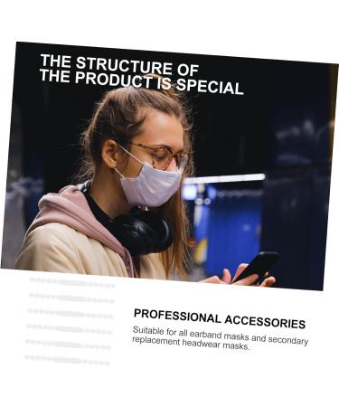 Clispeed 60 StK Mask Hook Hanger Extension Buckle for Face Masks - PP White Mask Cord Connector - Buy Online on GoSupps.com