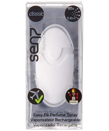 Refillable Fragrance Atomizer - Portable Easy Refill Pump in Glacial White | Shop Internationally - Buy Online on GoSupps.com