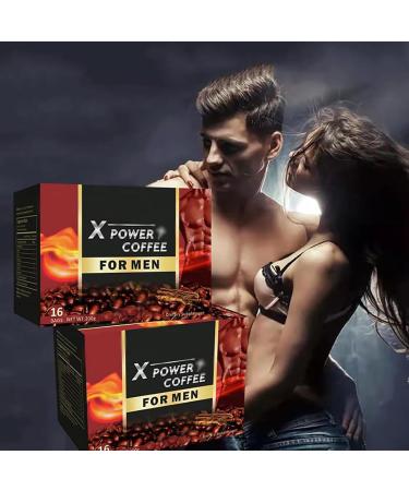 X Power Coffee X Power Coffee for Men Instant Power Coffee For Men The Secret To Strong Men Men's Power Energy Coffee For Male (3 Box) - Buy Online on GoSupps.com