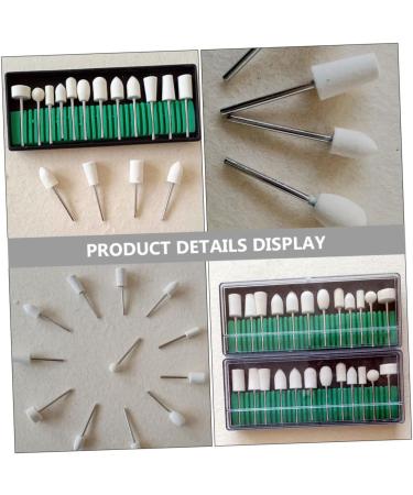 Beaupretty 1Set nail polish grit file sanding rings extension nail driller rotary polishing file nail file electric resin kit cleaning kit Nail Drill Bit manicure wool polisher to rotate - Buy Online on GoSupps.com