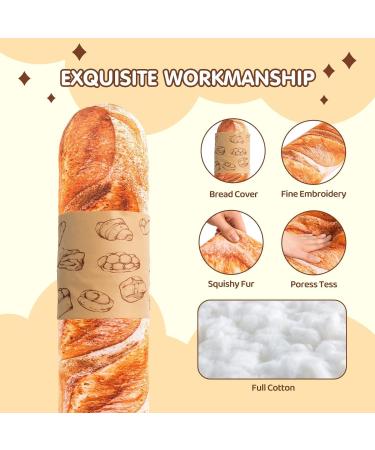 MEWAII 3D Bread Plush Pillow - 41cm Butter Toast Body Cushion & Cuddly Toy Gift for Kids - Buy Online on GoSupps.com