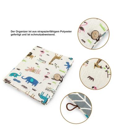 AVH Enterprise 2-in-1 Diaper Bag for Boys & Girls Space-Saving Organizer with Colorful Animals - Perfect for On-the-Go! - Buy Online on GoSupps.com