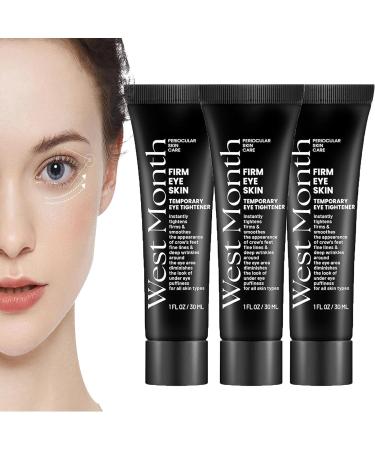 WEST MONTH-Make up Eye Firmer Instant Eye Firm Cream Fast Firming Eye Cream Advanced Instant Firm Eye Tightening Cream Instantly Reduces Under Eye Bags Dark Circles (3 Pcs)