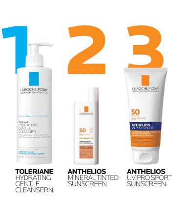 La Roche-Posay Anthelios Sunscreen SPF 40 Ultra-Light Fluid Broad Spectrum SPF 40 Face Sunscreen with Titanium Dioxide Mineral Lightweight & Fast-Absorbing Oil-Free Matte Finish Tinted with UV Pro Sport Sunscreen - Buy Online on GoSupps.com
