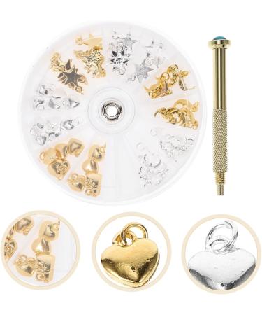 DOITOOL 7 Sets Nail Pendant Nail Kits Piercing Kit Nail Accessories Nail Art Tool Dangle Nail Charms Black Horns Headband Nail Piercing Tool Nail Piercing Pendant Kit Nail Dangle Charms - Buy Online on GoSupps.com