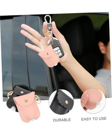 Shop Minkissy 6 STK PU Leather Key Ring Pendants & Travel Bottles | Hand Soap & Disinfectant Containers - International Shipping Available - Buy Online on GoSupps.com