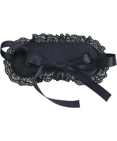 Aiihoo Women's Lace Eye Mask Black - Role Play Fancy Accessory with Ribbon Tie - Buy Online on GoSupps.com