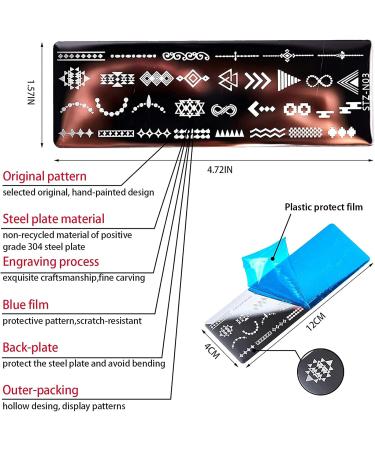 15PCS Nail Art Stamping Set with Animal Image Templates - Professional DIY Nail Decoration Kit - Buy Online on GoSupps.com