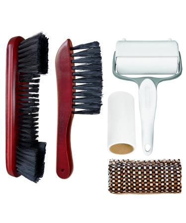 TumiLuben Pool Table Cleaning Brush Set, Billiard Table Accessories Kit with 5 Items, 2 Nylon Bristle Brush with Natural Solid Wood Handle, Pool Cue Cleaning Cloth, Sticky Lint Roller and Spare Core. - Buy Online on GoSupps.com