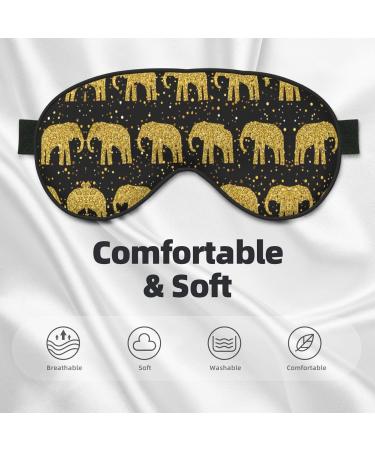Buy Abstract Elephant Pattern Eye Mask | Unisex Soft Travel Sleep Shade for Yoga & Shift Work - Buy Online on GoSupps.com