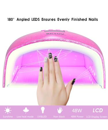 SKYUV Rechargeable Cordless UV LED Nail Lamp - Professional Nail Dryer for Gel Polish - Portable and Fast Curing - Automatic Sensor - Nail Art Manicure Tool - Buy Online on GoSupps.com