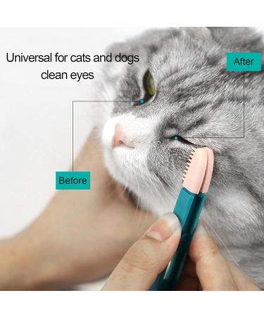 2-Piece Dog Tear Stain Remover & Eye Comb Brush Set - Effective Pet Care for Happy Clean Eyes - Buy Online on GoSupps.com