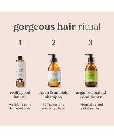 Fushi Really Good Hair Oil 100 ml - Antioxidant-Rich Formula for Dry, Damaged, Thinning, and Frizzy Hair | Ethical, Vegan, and UK-Made - Buy Online on GoSupps.com