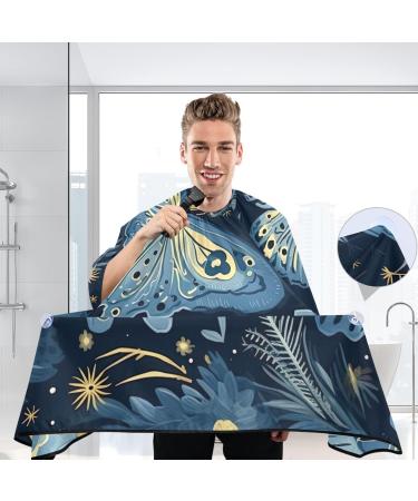 Kigai Butterfly Leaf Barber Cape | Professional Waterproof Hair Cutting Cape for Men & Women | Adjustable Snap Closure Hairdressing Cape - Buy Online on GoSupps.com