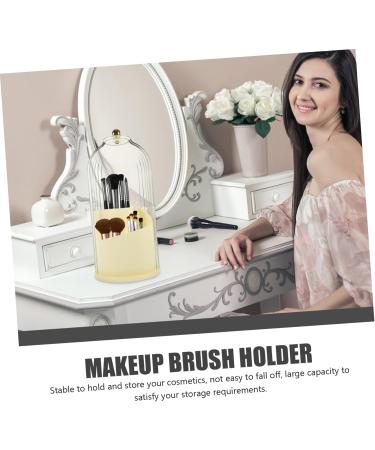 OFFSCH Eyeliner Pencil Makeup Brush Holder with Lid Cosmetics Desktop Organizer To Rotate Baby Brush Case - Buy Online on GoSupps.com