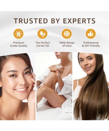 Organic GRAPESEED Oil (8 oz) Cold Pressed Unrefined | 100% Pure Natural, Non-GMO | Available in Bulk | Skin, Hair, Face, Carrier Oils, Soap Making | 8 FL OZ - Buy Online on GoSupps.com