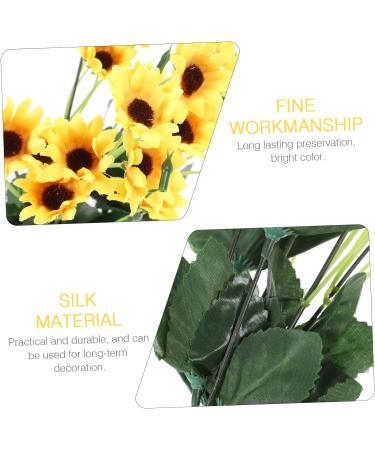 Zerodeko 3pcs Sunflower Plant Decor Bouquet Decors Flower Arrangement Bouquets Ramo De Flores Artificiales Artificial Flower Bouquets Home Decoration Plants Decor Silk Flower Wedding Bundle As Shown 33X17X17cm - Buy Online on GoSupps.com