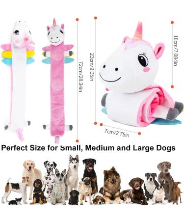 Intelligent Sniffing Toys for Dogs | Stress-Relief & Food Training | Unicorn Rosa Roll for Puppies & Medium Dogs - Buy Online on GoSupps.com
