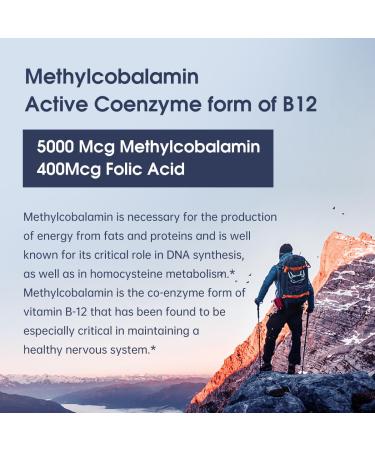 oppuland Methyl B-12 5000mcg Chewable with Folate - Vitamin B12 Methylcobalamin Sublingual Tablets - Supports Energy & Brain Function - Vegan Supplement - Orange Flavor - 120 Count - Buy Online on GoSupps.com