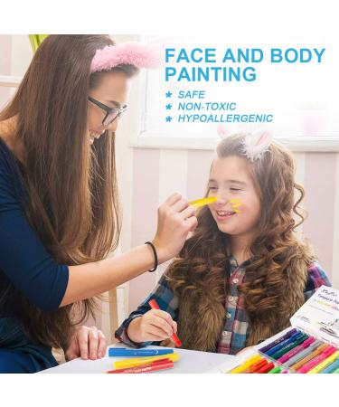 MayMoi Washable Tempera Paint Sticks for Kids | Non-Toxic, Quick Drying & No Mess | 24 Bright Colors, 6g each | 24 Count pack | Ideal for Art Projects - Buy Online on GoSupps.com