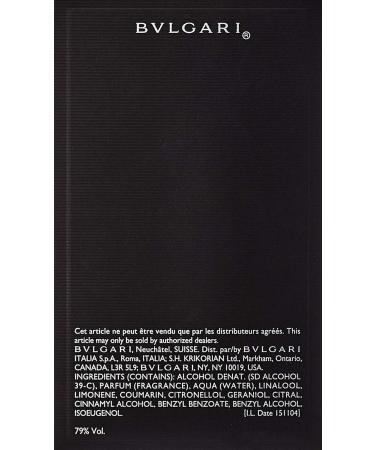 Bvlgari Man Eau De Toilette Spray 2 Ounce 2 Ounce (Pack of 1) - Buy Online on GoSupps.com