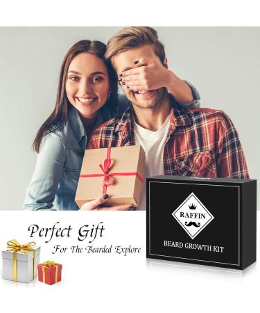 Beard Growth Kit with Derma Roller, Oil, Balm, Comb - Perfect Gift for Men - Fathers Gifts for Dad - Buy Online on GoSupps.com