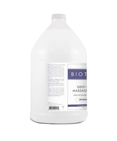 Biotone Deep Tissue Massage Lotion 1 Gallon - Rich Texture, Lasting Glide - Ideal for Swedish, Trigger Point, Sports, and Deep Tissue Massages - Smooth Application - Unscented - Buy Online on GoSupps.com