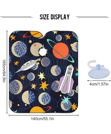 Waterproof Barber Cape - Star Pattern Cheetah Haircut Bib for Men & Women | Unisex Hair Cutting Apron - Buy Online on GoSupps.com