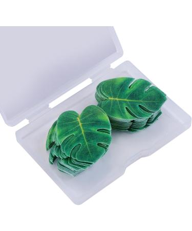 Cupcake Toppers Palm Leaf Cake Toppers Wooauto Edible Cake Decorations for Family Cupcake Wedding Cake Birthday Party Food Decoration 48PCS Leaf - Buy Online on GoSupps.com