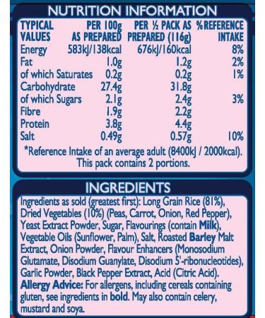 Batchelors Super Rice Beef Flavour Packet Ready Meal 90 g (Pack of 11) - Buy Online on GoSupps.com