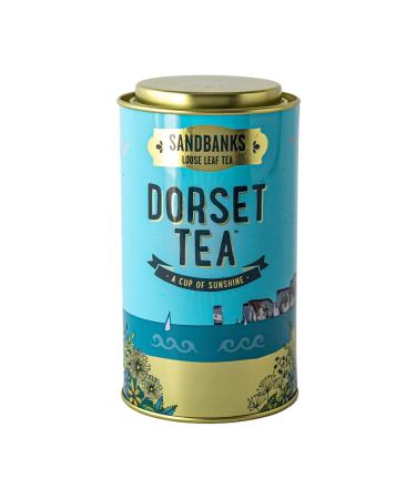 Dorset Tea Sandbanks Loose Leaf Tea 125g | Pack of 1 | English Breakfast Tea Tin | Perfect Tea Gift for Him or Her | 100% Rainforest Alliance Certified | 100% Black Loose Leaf Tea Sunshine Blend 125 g (Pack of 1)
