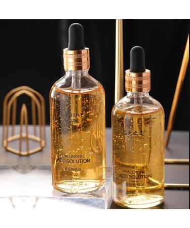 BLUE LOVE 2PC 24K Gold Foil Hyaluronic Acid Serum for Women & Men - Anti-Aging Essence for Deep Moisturization and Dark Spot Reduction - Radiant Skin Care Solution Unscented 3.38 Fl Oz (Pack of 2) - Buy Online on GoSupps.com