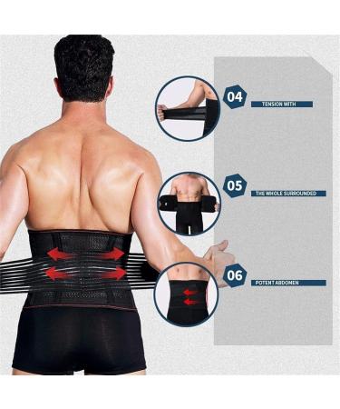 Back Support Back Brace Lumbar Support Lower Back Brace Lumbar Belt Posture Corrector Support Lumbar Decompression Back Support Belt(Black XX-Large) XX-Large Black - Buy Online on GoSupps.com