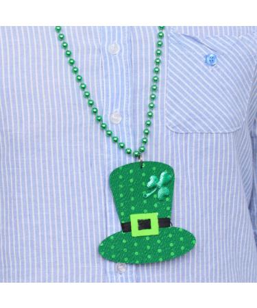 Abaodam Necklaces A Necklace Shamrock Jewelry Bead Pendant Green Beads Necklace Cap Necklace Bead Ireland - Buy Online on GoSupps.com