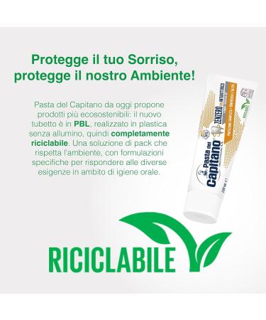 8x Pasta del Capitano Ginger Toothpaste 100ml - Complete Teeth Protection + Free Keychain - International Shipping Available - Buy Online on GoSupps.com