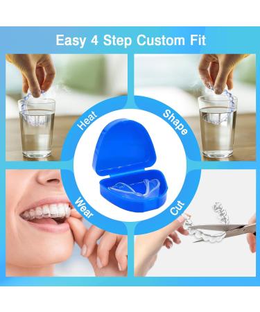Mouth Protection for Teeth Grinding - 4 Anti-Snoring Rails in 2 Sizes | Premium Transparent Bruxism Solution - Buy Online on GoSupps.com