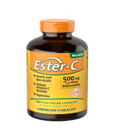 Ester-C 500 mg with Citrus Bioflavonoids Veg. Capsules 240 Count
