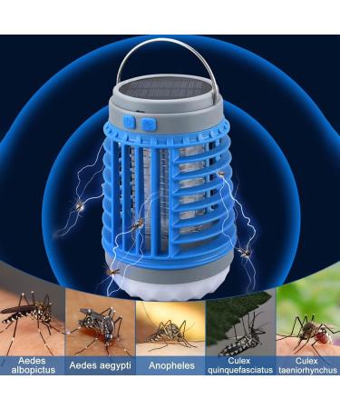 Mosquito Killer Light Electric Fly Killer Mosquito Lamp Mosquito Zapper No Toxic Waterproof Portable Solar Mosquito Killer Lamp Indoor Outdoor(Color:Blue) - Buy Online on GoSupps.com