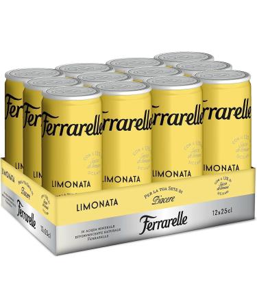  Italian Gourmet E.R. Ferrarelle Limonata Pack of 12 bottles of Ferrarelle mineral water lemonade. Soft drink. Carbonated beverage. 25 cl + Italian Gourmet Polpa 400 g - Buy Online on GoSupps.com