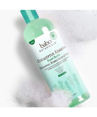 Babo Botanicals 3-in-1 Eucalyptus Shampoo, Bubble Bath & Wash - 15 fl oz - Buy Online on GoSupps.com