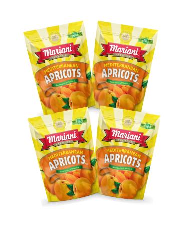 Mariani Dried Apricots - No Sugar Added, Gluten Free, Vegan, Non-GMO Healthy Snacks (6oz, Pack of 4) - Buy Online on GoSupps.com