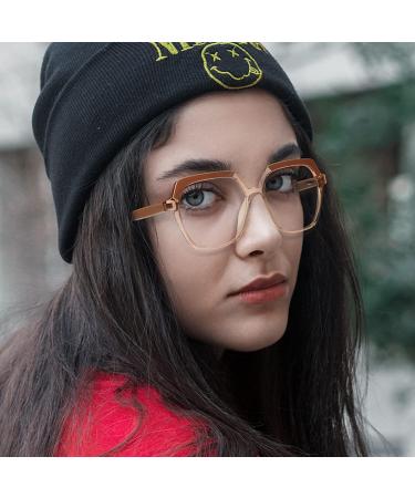 Shop Oversized Blue Light Glasses for Men & Women - Anti Eye Strain Computer Eyewear for Reading & Gaming - Buy Online on GoSupps.com