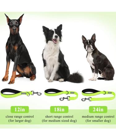 Vivaglory Short Dog Leash - 61 cm Training Line for Medium & Large Dogs - Light Neon Yellow - Buy Online on GoSupps.com
